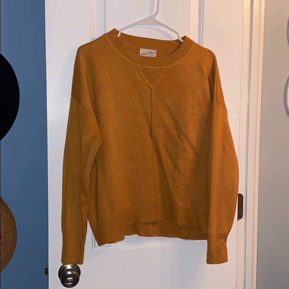 Sweater with seam detail